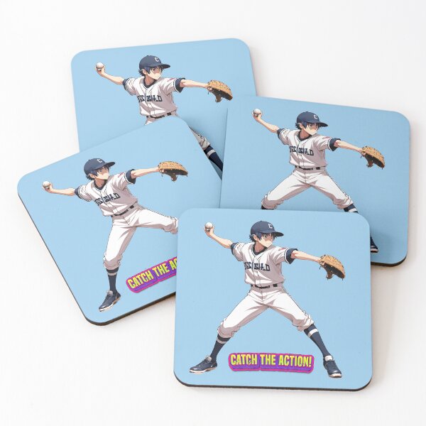 Item preview, anime boy baseball player ready to throw the ball , be ready to catch the action! designed and sold by PrintPlanetGo.