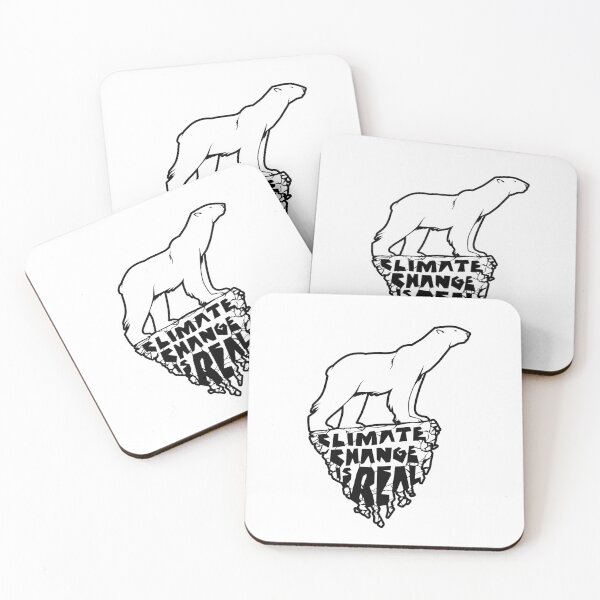 Item preview, Climate change is real - Polar bear contour designed and sold by kataszep.