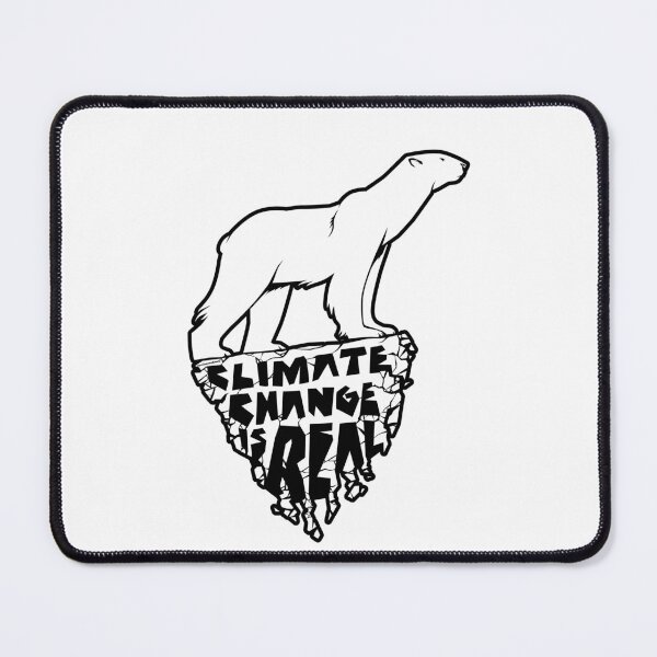 Item preview, Climate change is real - Polar bear contour designed and sold by kataszep.