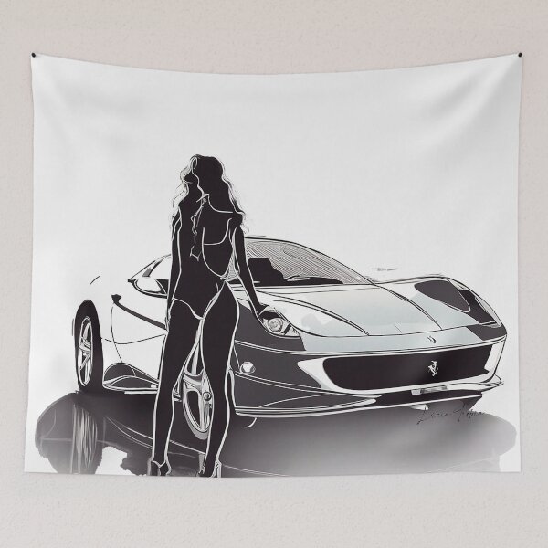 Item preview, Ferrari & Woman Art designed and sold by 3DLD.