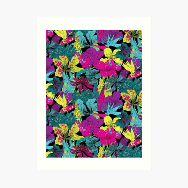summernight / floral pattern Art Print
