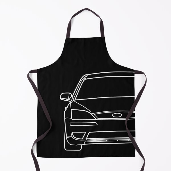 Item preview, Ford Mondeo Mk3 2003-2007 front squared detailed white lined art designed and sold by EdimDesign.