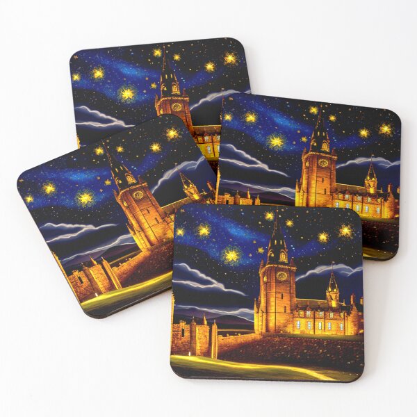 Item preview, Ethereal Keep: A Castle's Twilight under the Snowflake Stars designed and sold by Highlandkings.