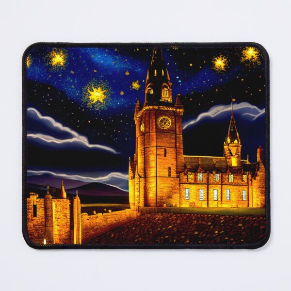 Item preview, Ethereal Keep: A Castle's Twilight under the Snowflake Stars designed and sold by Highlandkings.