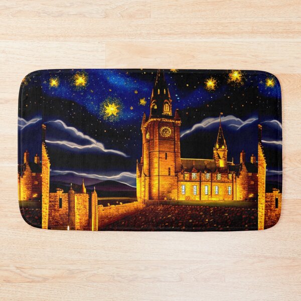 Item preview, Ethereal Keep: A Castle's Twilight under the Snowflake Stars designed and sold by Highlandkings.