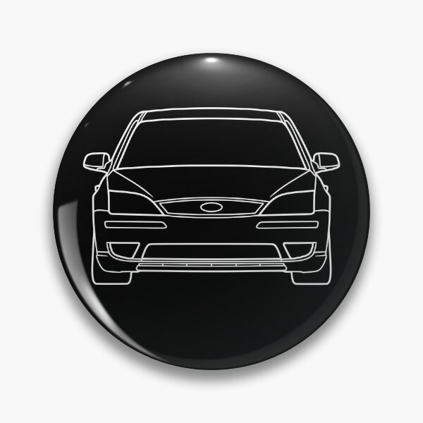 Item preview, Ford Mondeo Mk3 2003-2007 front detailed white lined art designed and sold by EdimDesign.
