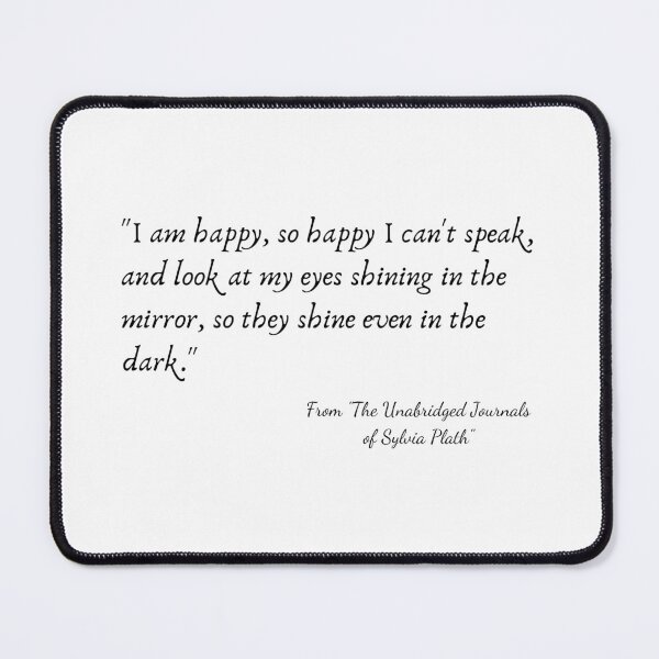 Item preview, A Quote from "The Unabridged Journals of Sylvia Plath" designed and sold by Poemit.