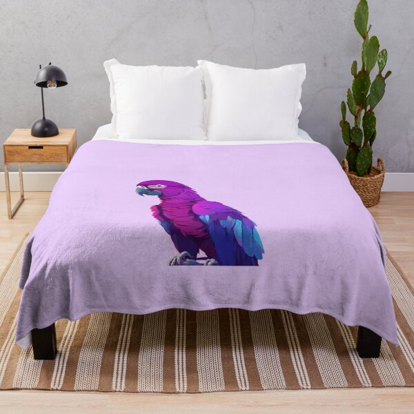 Item preview, Beautiful parrot and palms at evening, sky fall of stars, exotic vibes designed and sold by Sugar Wisdom .