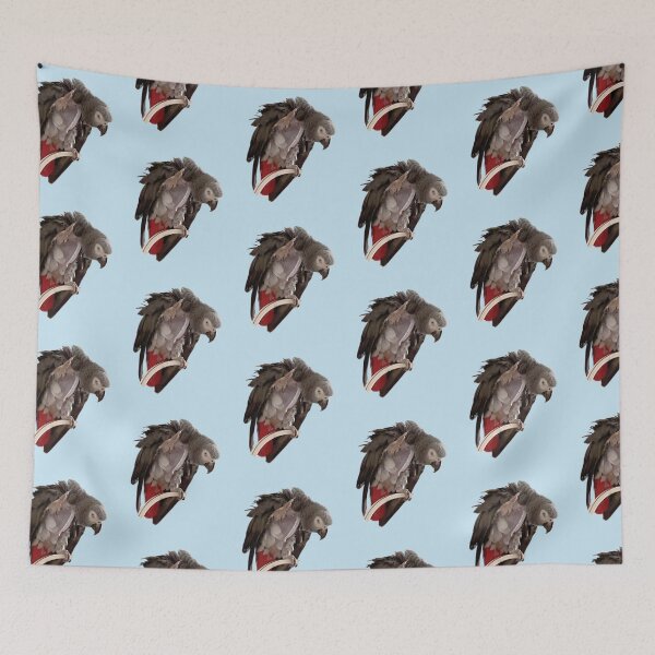 Item preview, Einstein African Grey Parrot Waving, Bare Chest designed and sold by einsteinparrot.