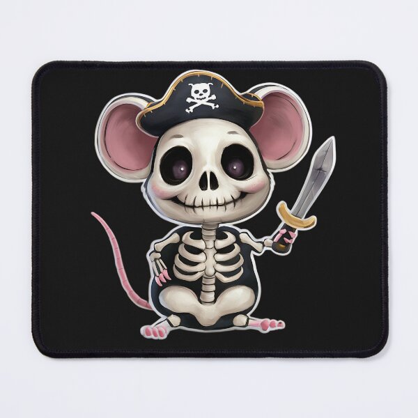 Item preview, Pirate Skeleton Mouse Cartoon Painting 3D Art designed and sold by Charlygood.