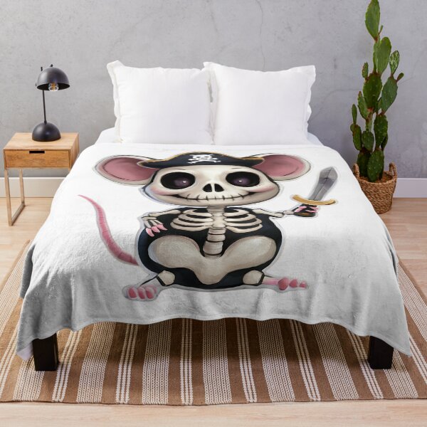 Item preview, Pirate Skeleton Mouse Cartoon Painting 3D Art designed and sold by Charlygood.