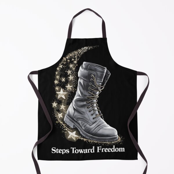 Item preview, Step Toward Freedom Armed Forces Day Celebration Memorial Day USA Veteran's Day designed and sold by Quirky Shirts.