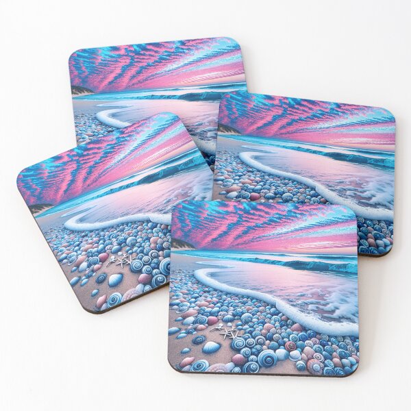 Item preview, "Coastal Candy Dreams: A Symphony of Sky and Sea" designed and sold by MindVibe.