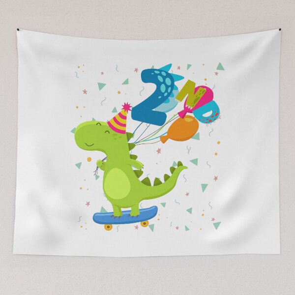 Item preview, Happy Dinosaur 2nd Birthday Boy Party designed and sold by LekaDesignShop.