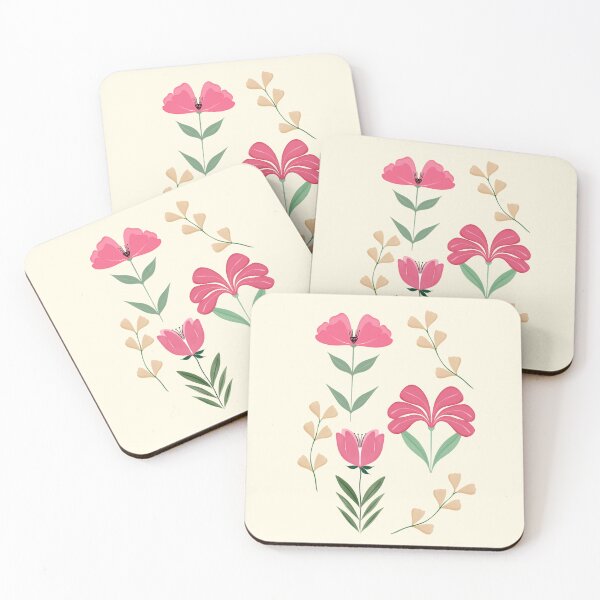Item preview, Pink & Green Flowers designed and sold by NotPrettyinPink.