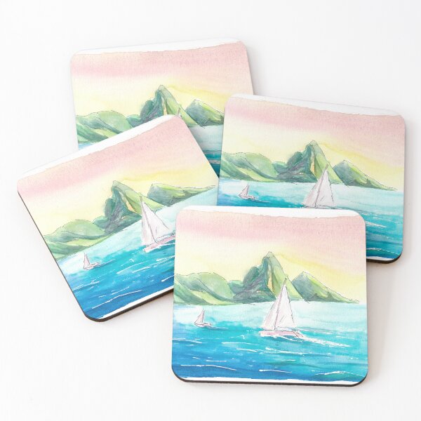 Item preview, Yacht Cruise in the Caribbean near Saint Lucia designed and sold by artshop77.