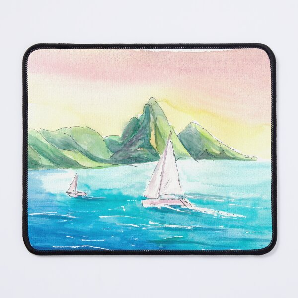 Item preview, Yacht Cruise in the Caribbean near Saint Lucia designed and sold by artshop77.