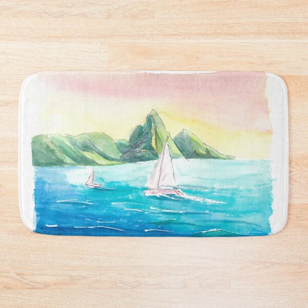 Item preview, Yacht Cruise in the Caribbean near Saint Lucia designed and sold by artshop77.