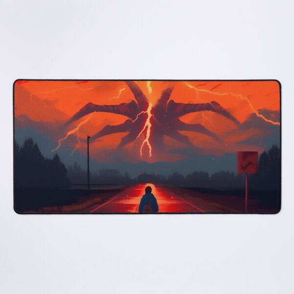 Item preview, Stranger Things - The Mind Flayer and Eleven in Hawkins designed and sold by Trendjoy.