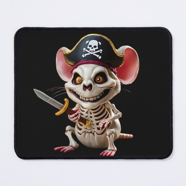 Item preview, Pirate Skeleton Mouse Cartoon Painting 3D Art designed and sold by Charlygood.