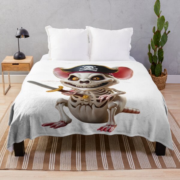 Item preview, Pirate Skeleton Mouse Cartoon Painting 3D Art designed and sold by Charlygood.