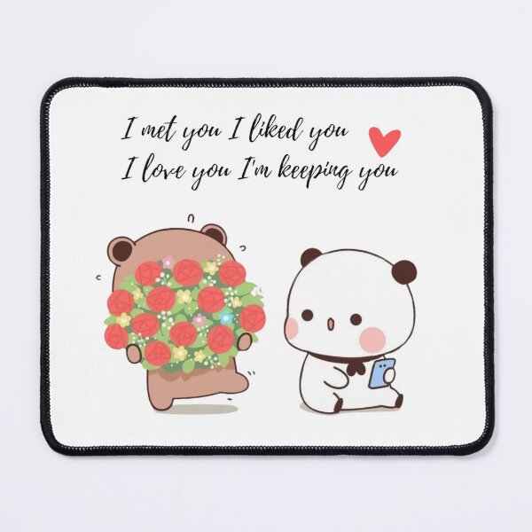 Item preview, I Met You I Liked You ❤️ BUBU DUDU PANDA BEAR LOVE designed and sold by DaresToDream.