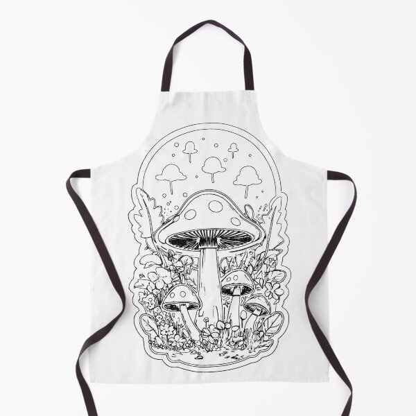 Item preview, Mushroom in Outline Drawing designed and sold by DelynCreates.