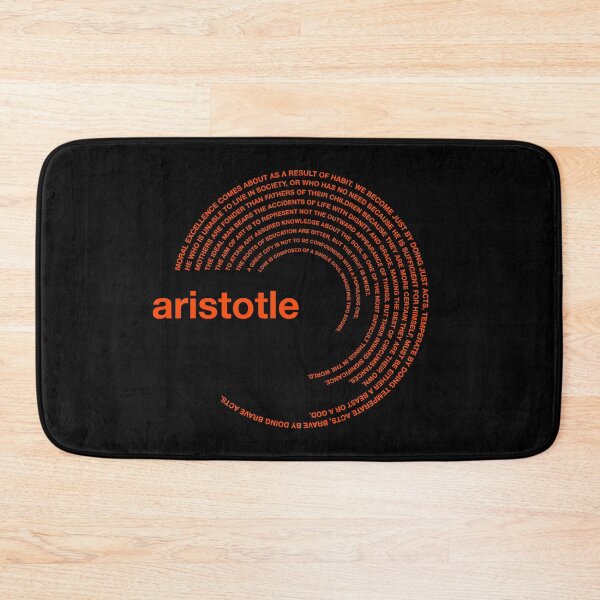 Item preview,  Aristotle famous quotes poster [orangered] designed and sold by CMYKStudio.