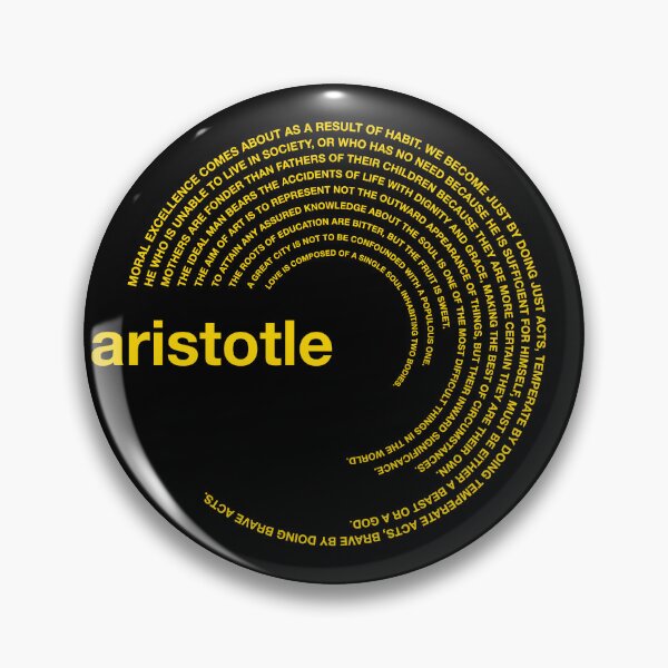 Item preview,  Aristotle famous quotes poster [gold] designed and sold by CMYKStudio.