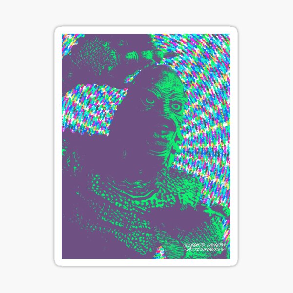 “Gill Man’s Groovy Splash” Sticker