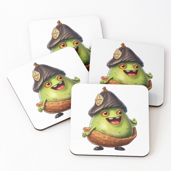 Item preview, Kawaii Avocado Pirate designed and sold by KawaiiArtStyle.