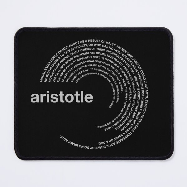 Item preview,  Aristotle famous quotes poster [silver] designed and sold by CMYKStudio.