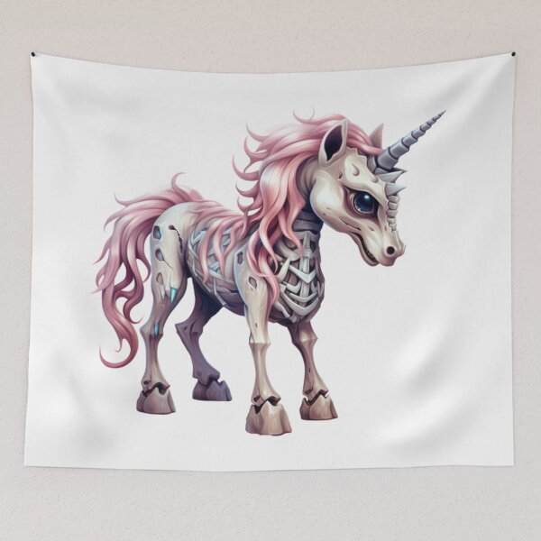 Item preview, Kawaii Unicorn Ghost Skeleton Pirate designed and sold by KawaiiArtStyle.