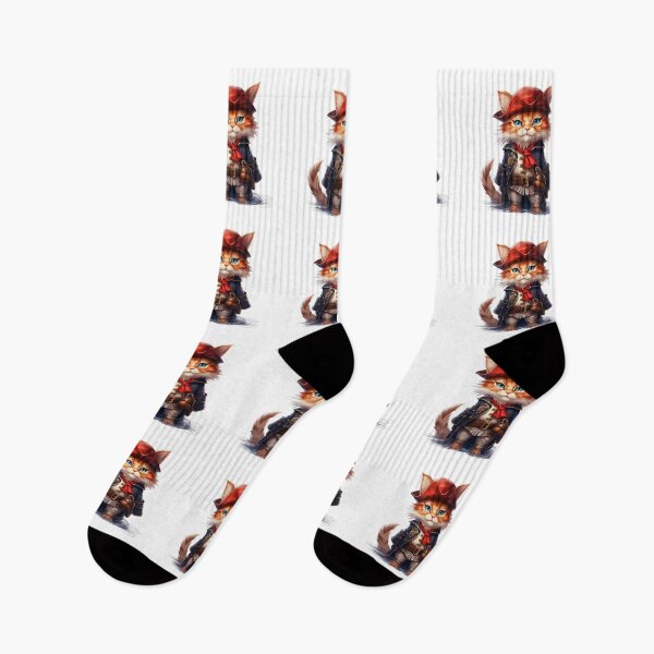 Item preview, Kawaii Red Cat Pirate designed and sold by KawaiiArtStyle.