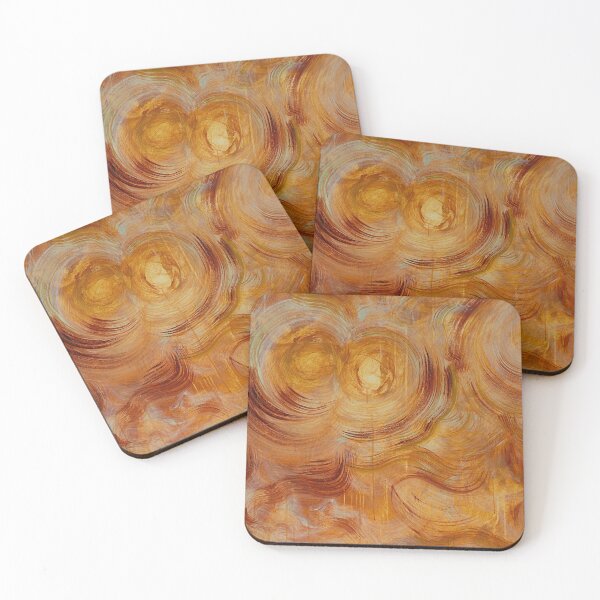 Item preview, Sienna Subterranean Gold Chemistry Abstract Art designed and sold by oz10.