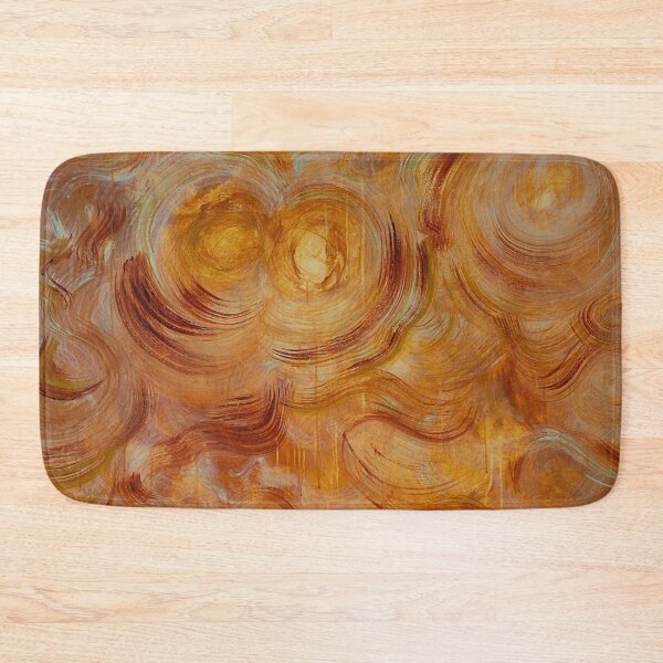 Item preview, Sienna Subterranean Gold Chemistry Abstract Art designed and sold by oz10.