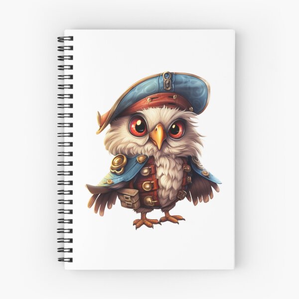 Item preview, Kawaii Owl Pirate designed and sold by KawaiiArtStyle.