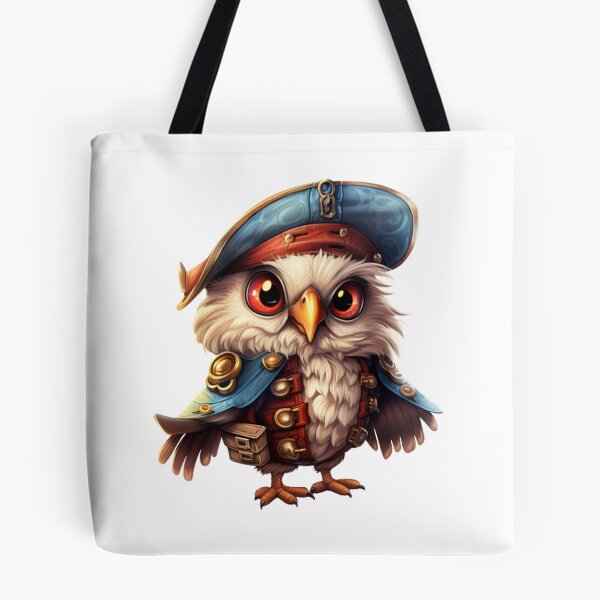 Item preview, Kawaii Owl Pirate designed and sold by KawaiiArtStyle.