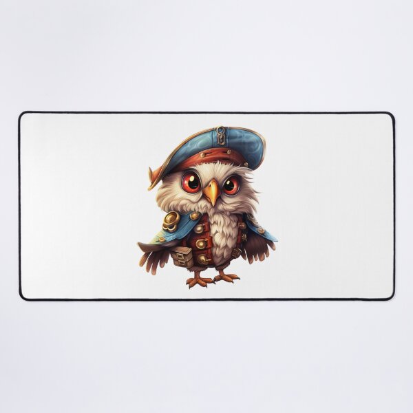 Item preview, Kawaii Owl Pirate designed and sold by KawaiiArtStyle.
