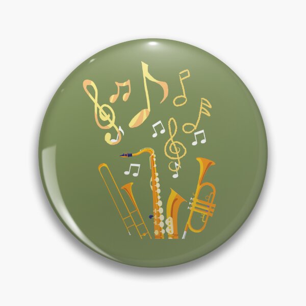 Item preview, Woodwind & Brass Instrumental Music Sticker designed and sold by BrightrDayMusicArt.