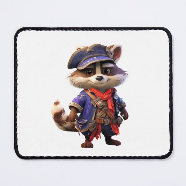 Item preview, Kawaii Raccoon Pirate designed and sold by KawaiiArtStyle.