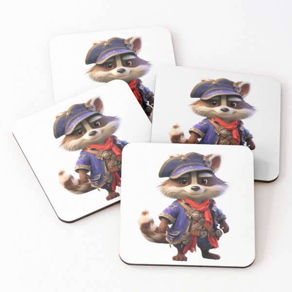 Item preview, Kawaii Raccoon Pirate designed and sold by KawaiiArtStyle.