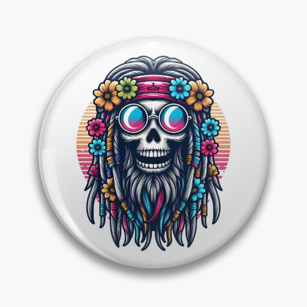 Item preview, FOREVER HIPPIE, LOVE RASTA, SUMMER FESTIVAL, SKELETON  designed and sold by GingerWolfArt.