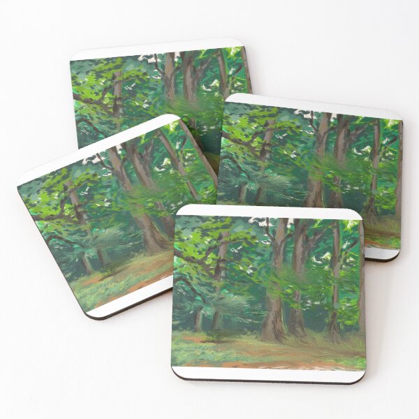 Item preview, Forest Landscape Impressionist Painting designed and sold by ArtByErinSmith.