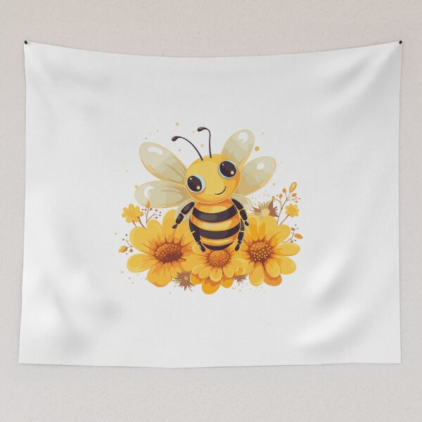 Item preview, Bee and flower designed and sold by ShopMaxiDesigns.