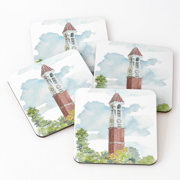 Item preview, Purdue Bell Tower, Watercolor Painting, West Lafayette, IN designed and sold by SaxonBlueInk.