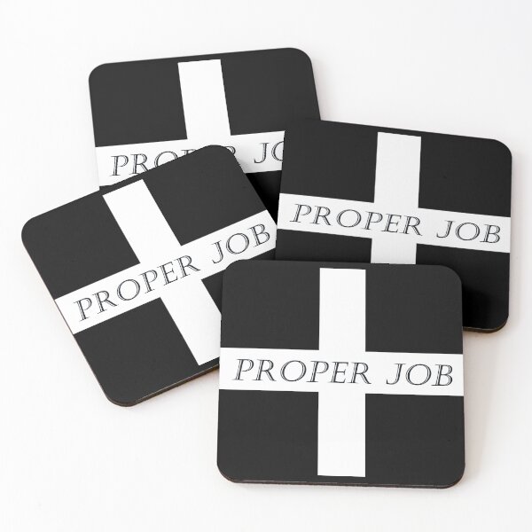 Item preview, Proper Job on a St Piran Flag designed and sold by Terri Waters Photography & Design.