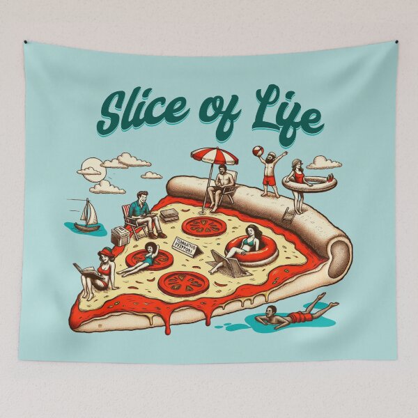 Item preview, Pizza Summer Vacations Sea Funny Gift designed and sold by InkyGenies.