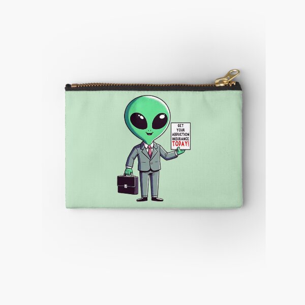 Item preview, Funny Alien Insurance Salesman. Humorous alien sci fi design. designed and sold by Unitepeople.