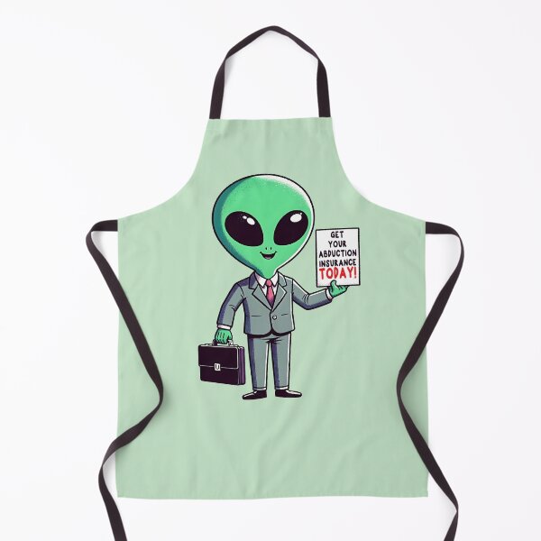 Item preview, Funny Alien Insurance Salesman. Humorous alien sci fi design. designed and sold by Unitepeople.